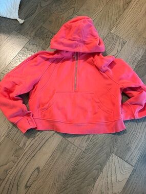 lululemon athletica Pink Half-Zip Scuba hoodie size M/L